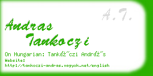andras tankoczi business card